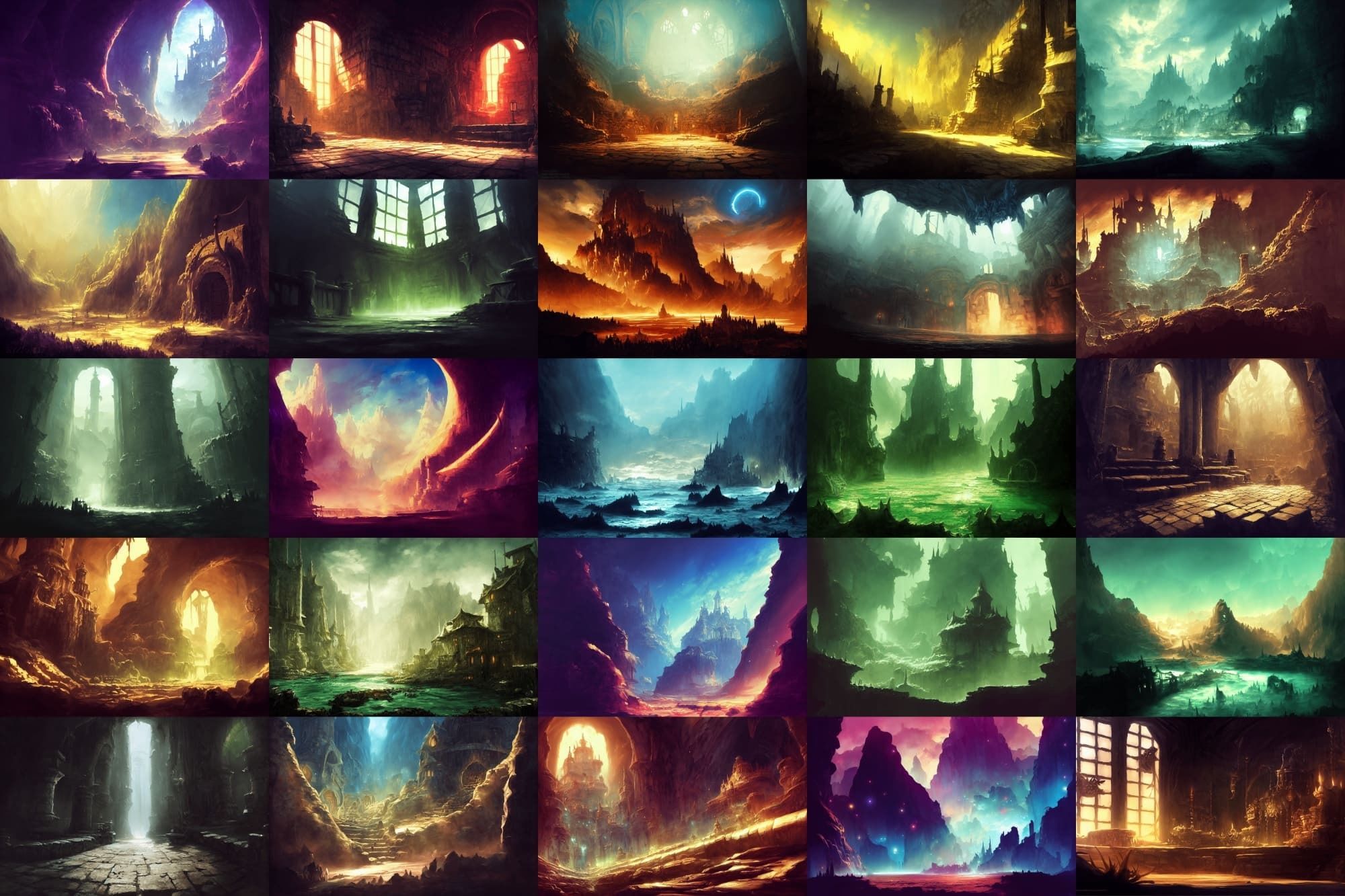 【洞窟などのダンジョン系背景】著作権フリーの高解像度画像（100枚）4