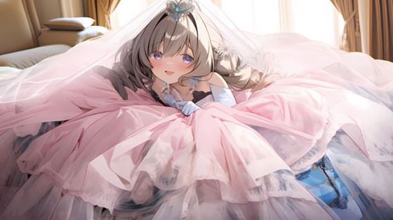 ウエディングドレス美少女セット9 ドレスきもちぃ