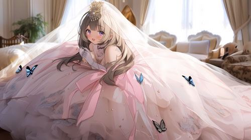 ウエディングドレス美少女セット9 ドレスきもちぃ5