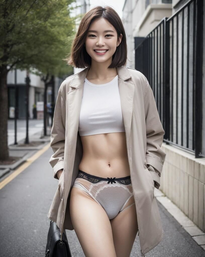 ウォーキング・ビューティ:都会の街中パンティ美女【108枚】4
