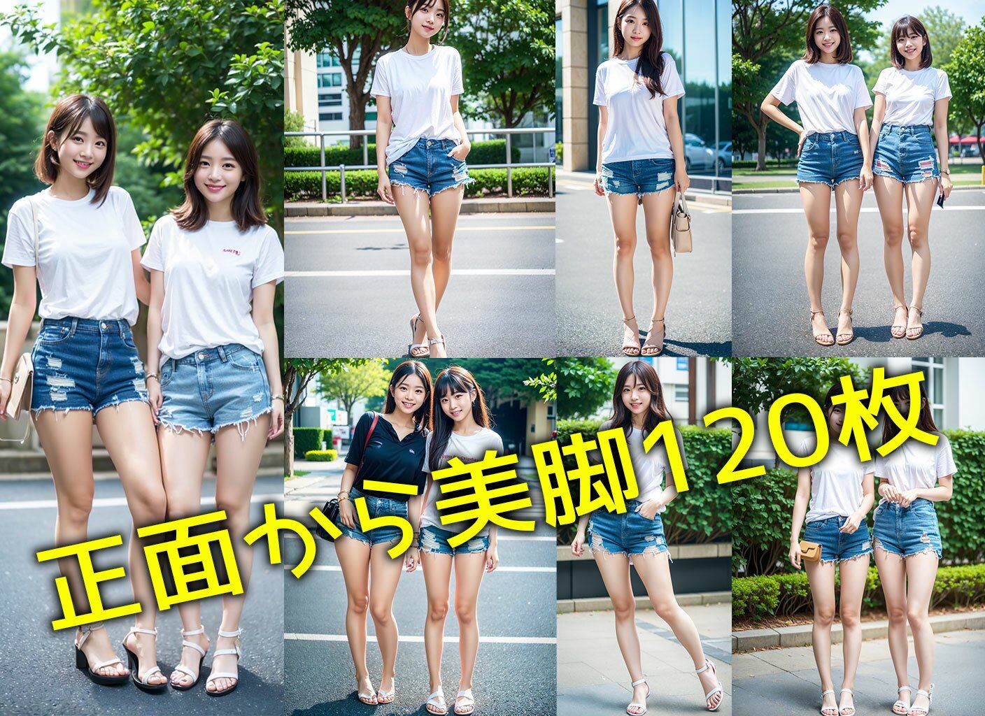 デニムミニショートパンツ美脚フェチマニア500枚 大好きな女子大生の日常の姿4