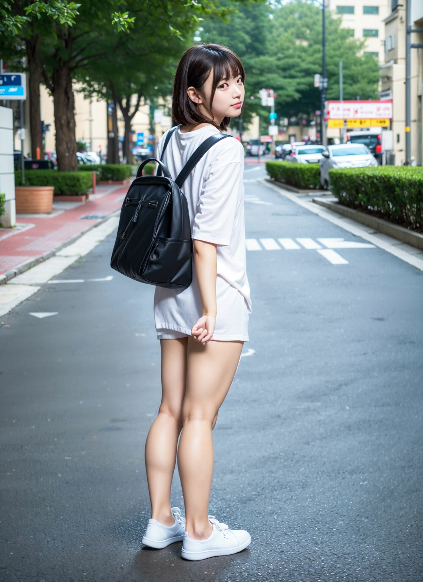 デニムミニショートパンツ美脚フェチマニア500枚 大好きな女子大生の日常の姿7