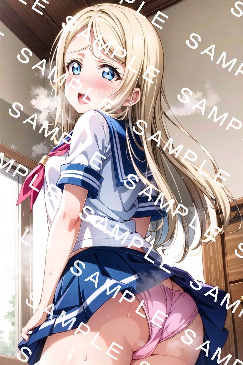 ラブ〇イブ！亜〇沙［制服＋α］ たくしあげ・背面構図集 総計100枚8