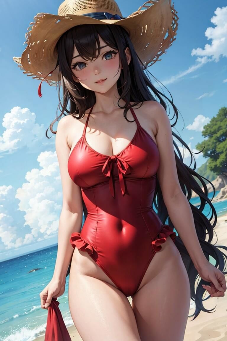 ワンピ水着少女サンシャイン3