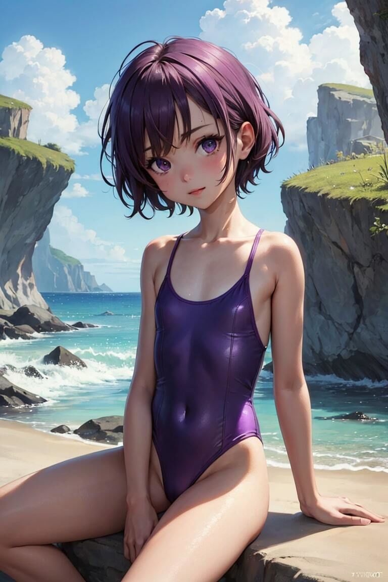 ワンピ水着少女サンシャイン7