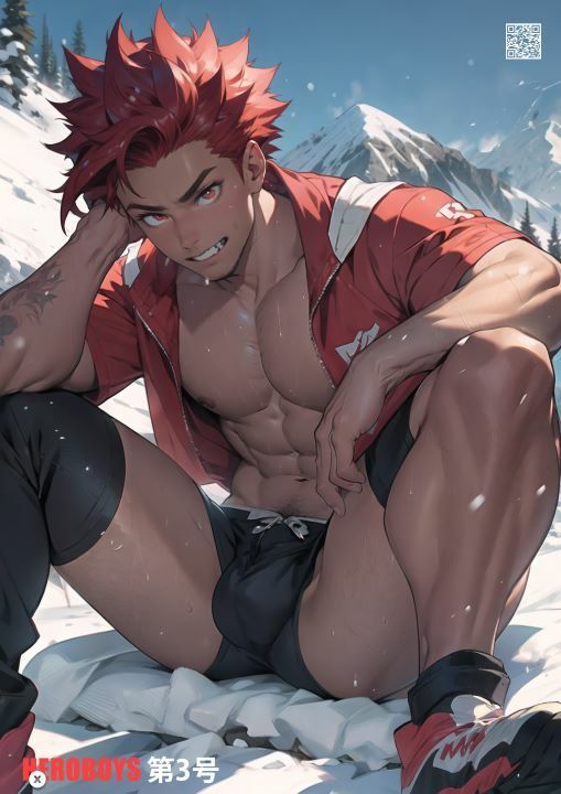 仮想グラビア雑誌HxEROBOY3号:K特集雪山（前篇）1