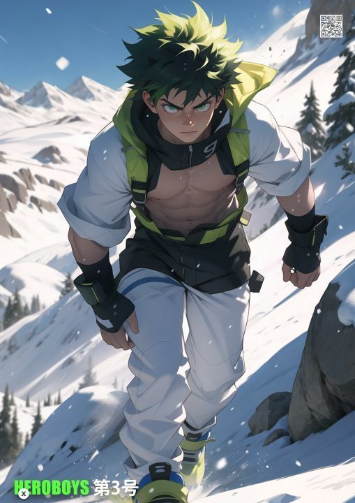 仮想グラビア雑誌HxEROBOY3号:K特集雪山（後篇）1