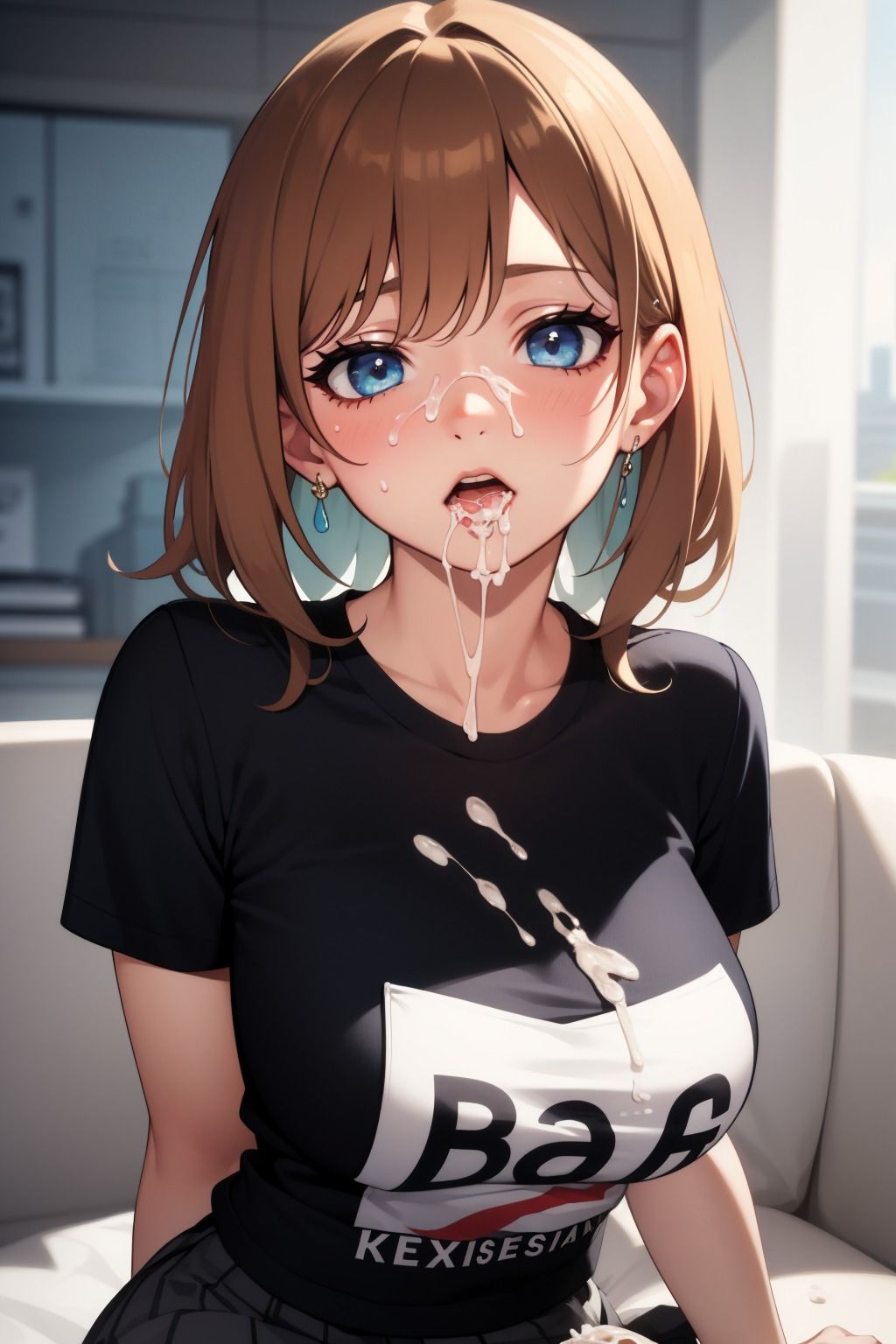 可愛い女の子がぶっかけされちゃうイライライラスト集 （Tシャツ編）9