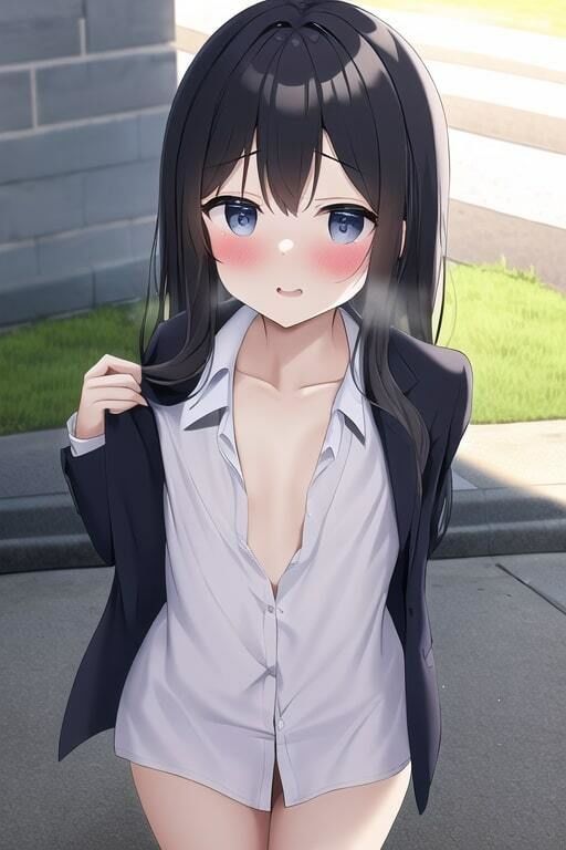 多種多様な貧乳JKが露出にハマっておっぱいを出してしまう集10
