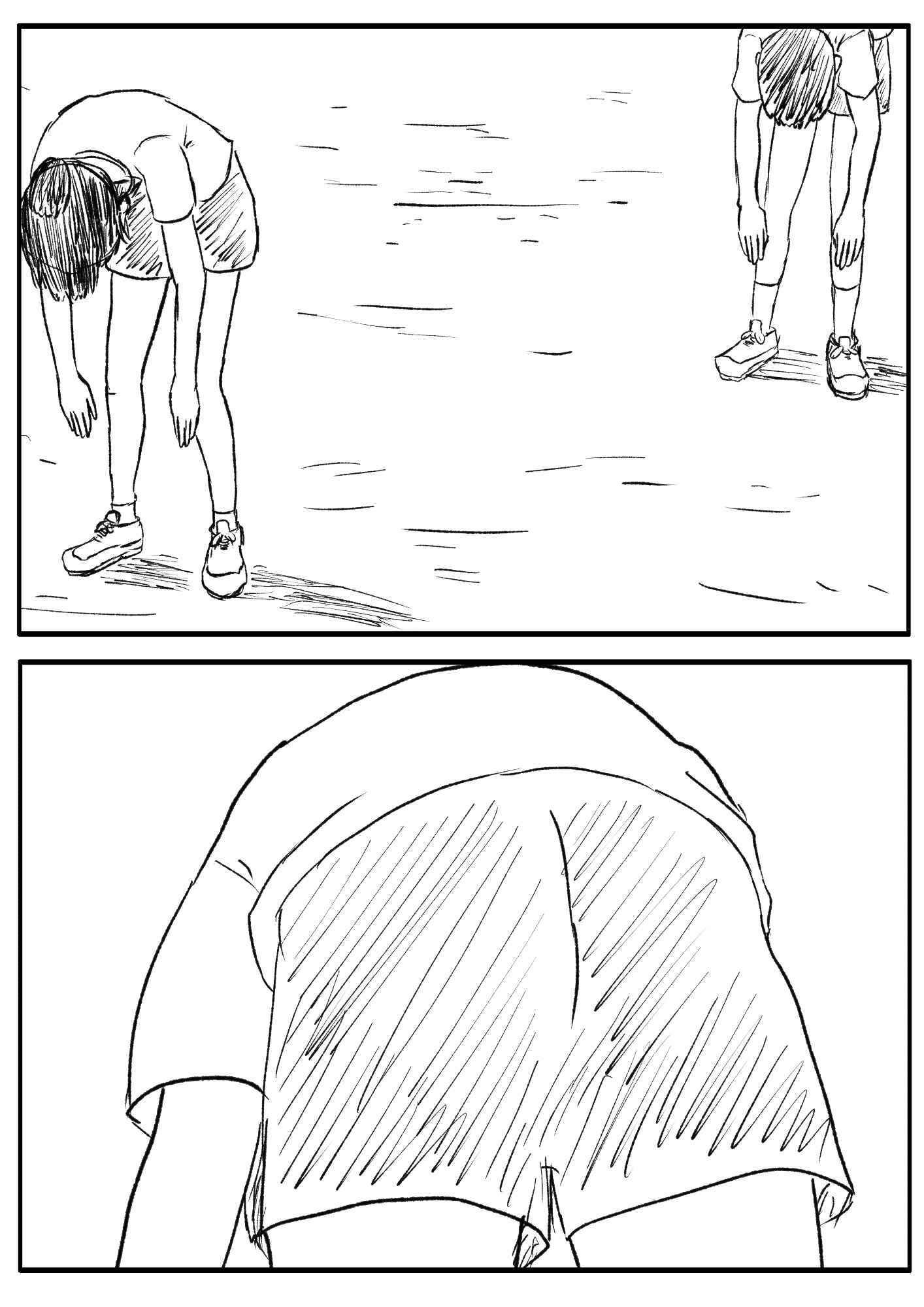 大きくパンツをおろしておもいっきりぶっさす運動2