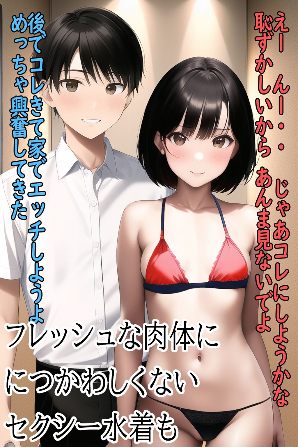 少女水着試着室〜夏制服の水着試着編3