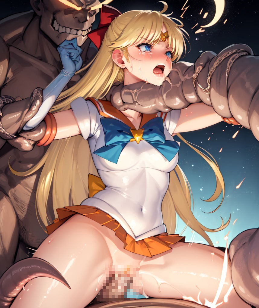 戦士ヒロイン、首絞め凌●2（セーラー服ヒロイン）4