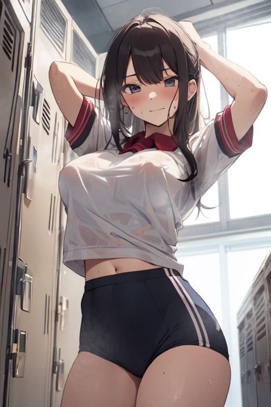 美少女の蒸れたワキの匂い3