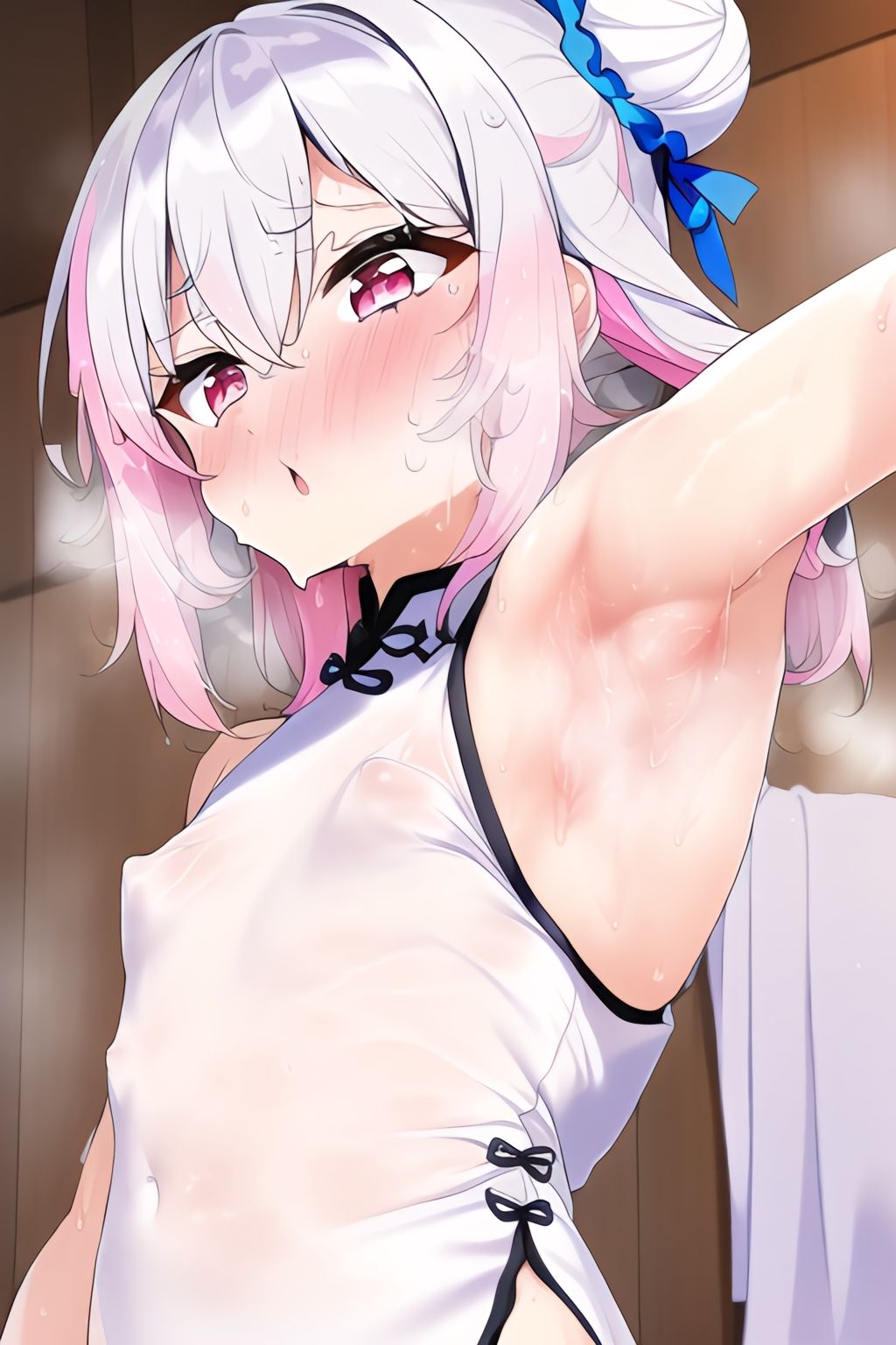 お団子チャイナ！ 脇フェチ白髪ちっぱい貧乳特化！！！詰め合わせ140枚！8