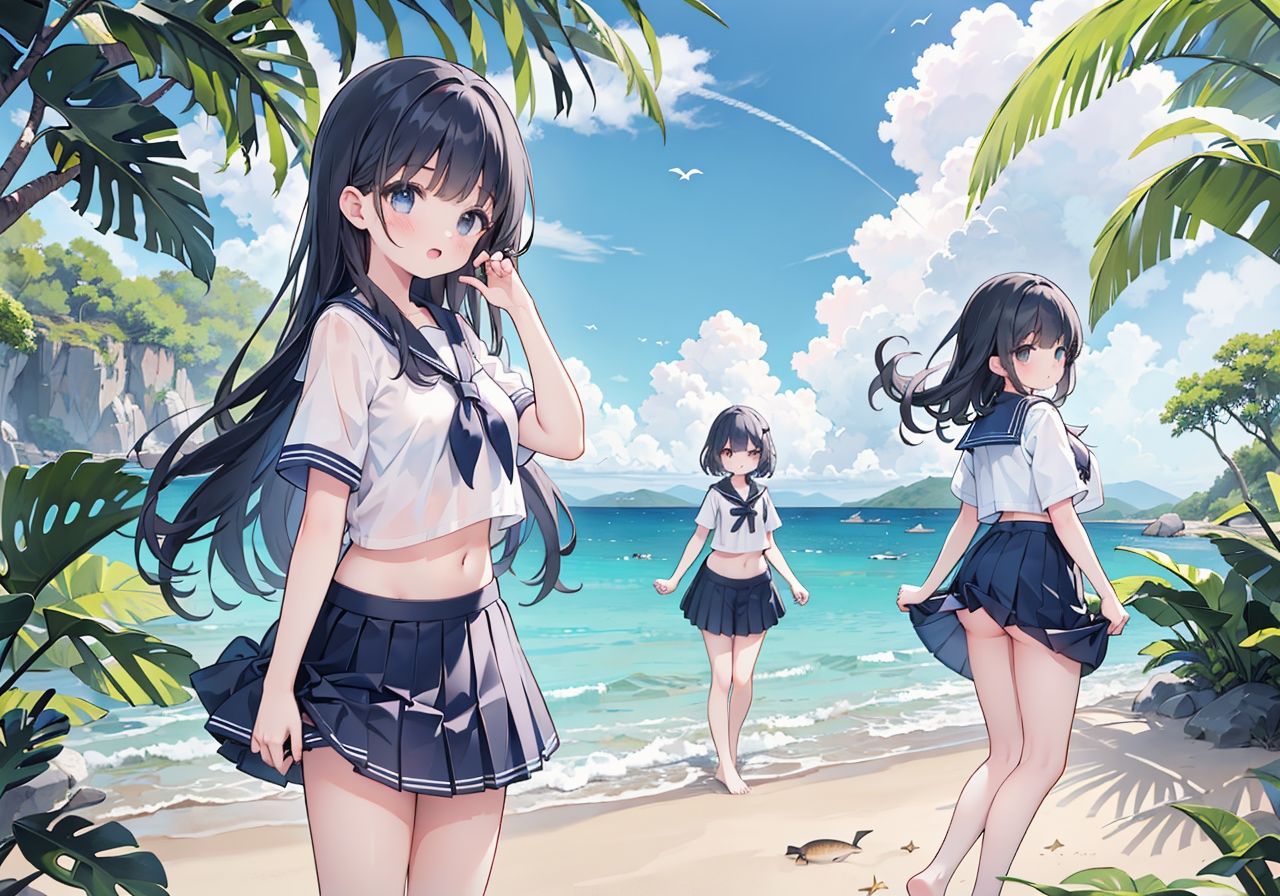 クラスの女の子と無人島漂流10
