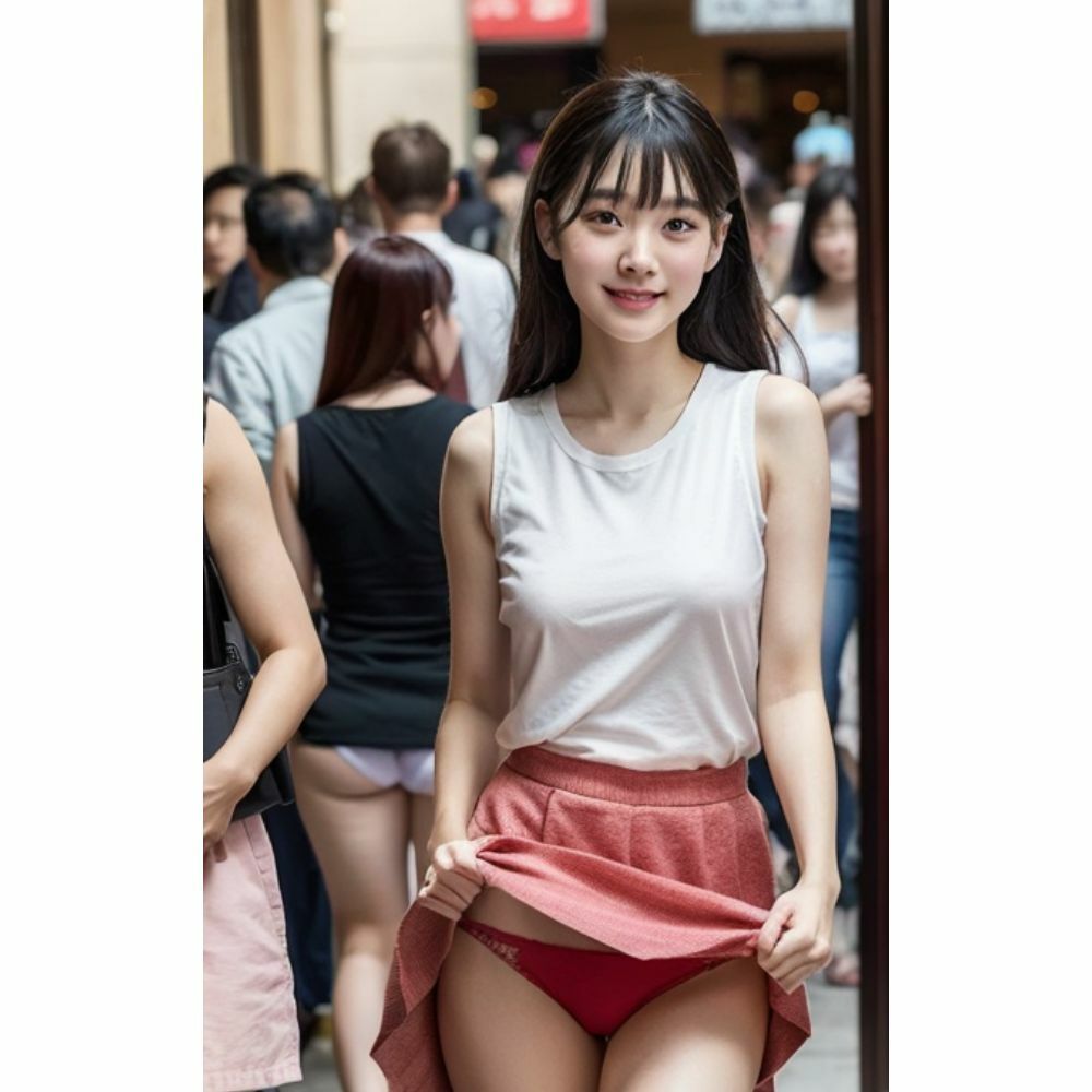 スカートめくり パンティ見せてあげる9