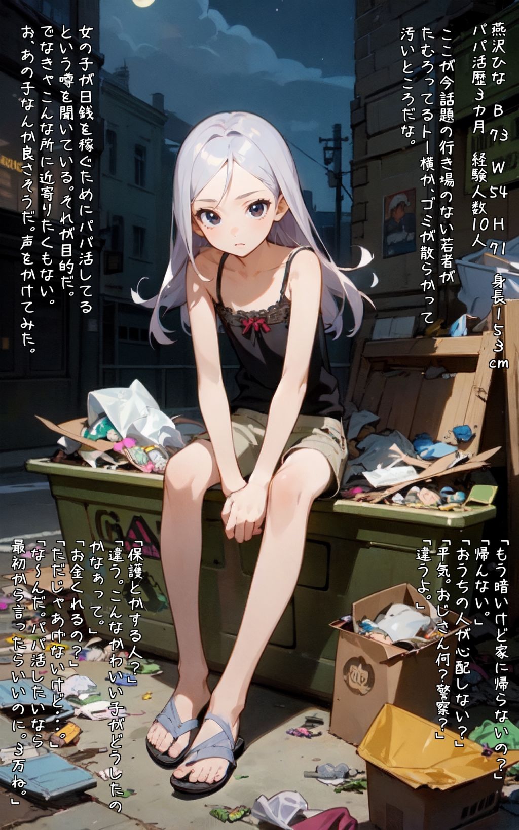 トー横で華奢で肉付きがよくない女の子を買ってみた1