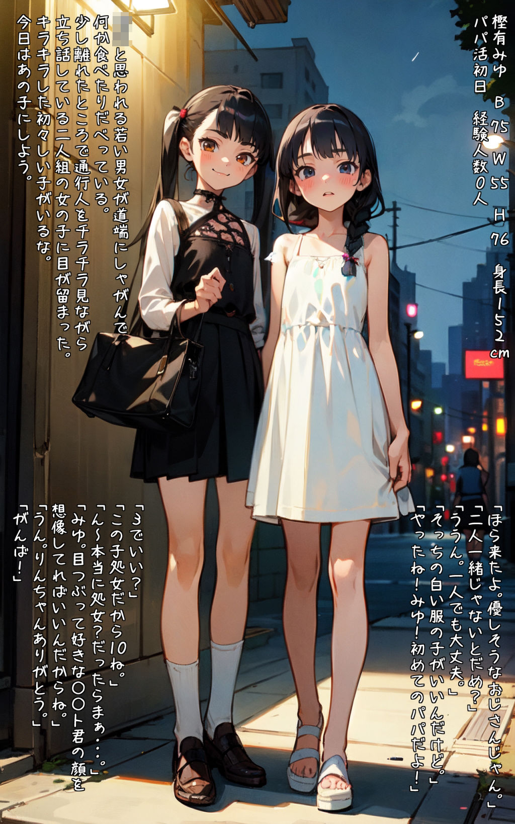 トー横で華奢で肉付きがよくない女の子を買ってみた5