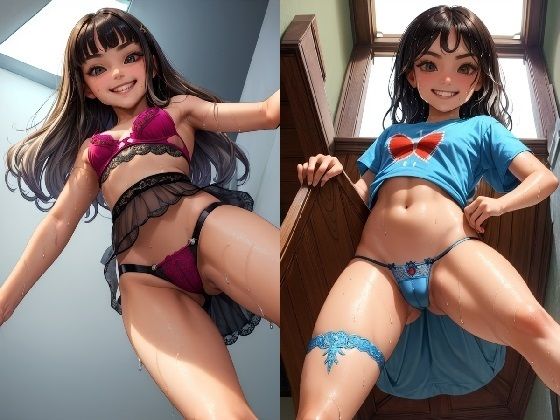 【ニヤニヤしているロリのパンティを下から見たい】白熊兎