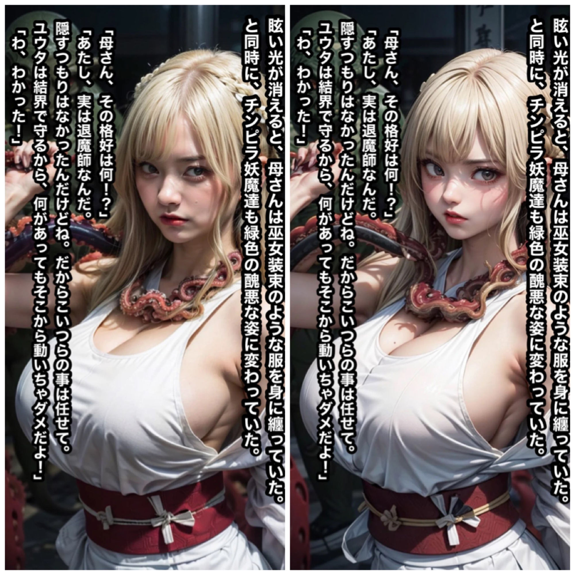 ヤンママ退魔師エリカ触手NTR7