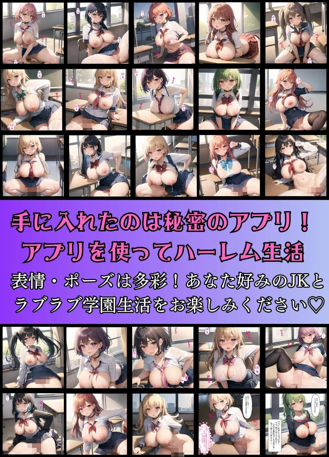 催●アプリでハーレム学園性活パート2【豪華321枚収録】1