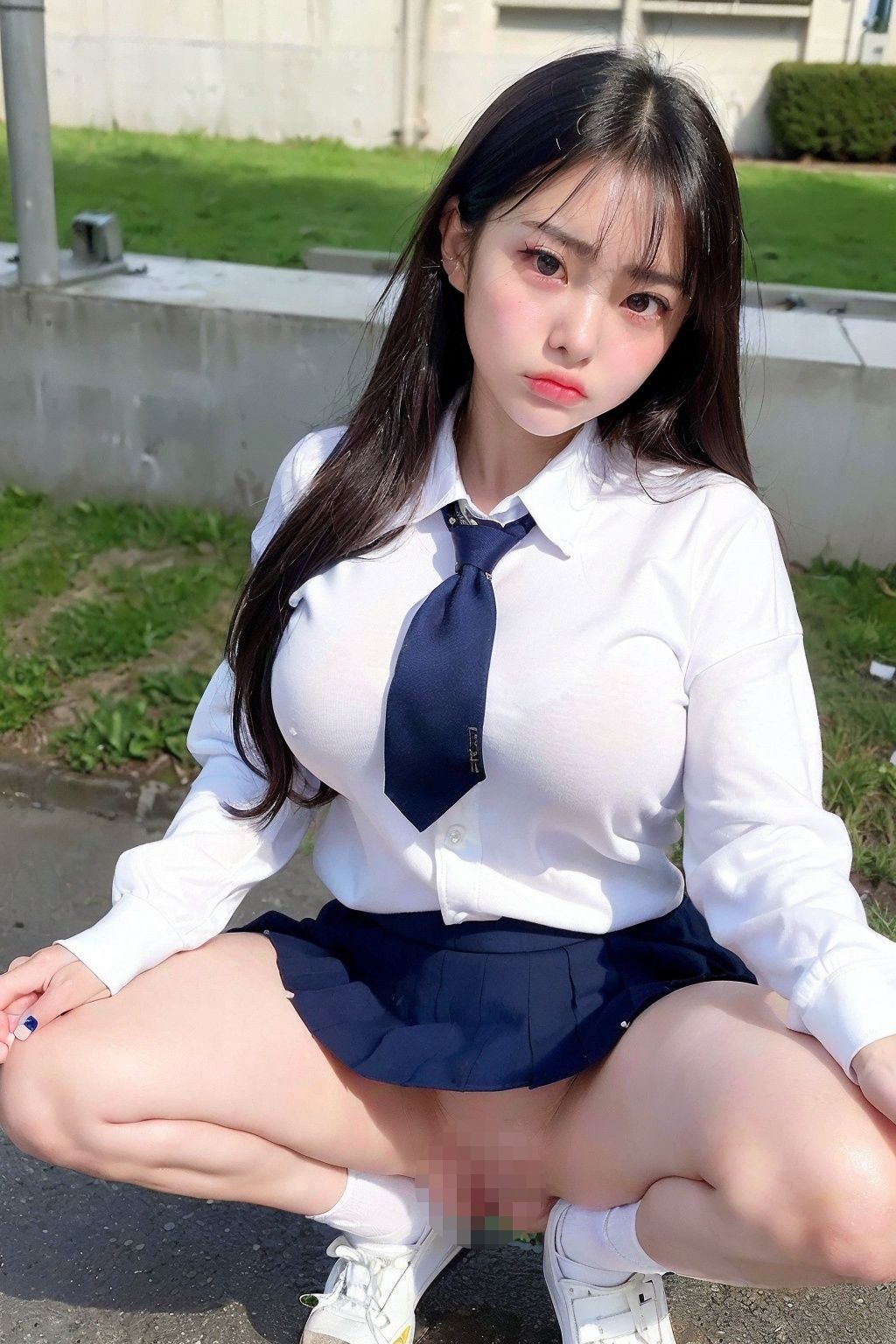 制服女子は嫌いな男と仕方なく4