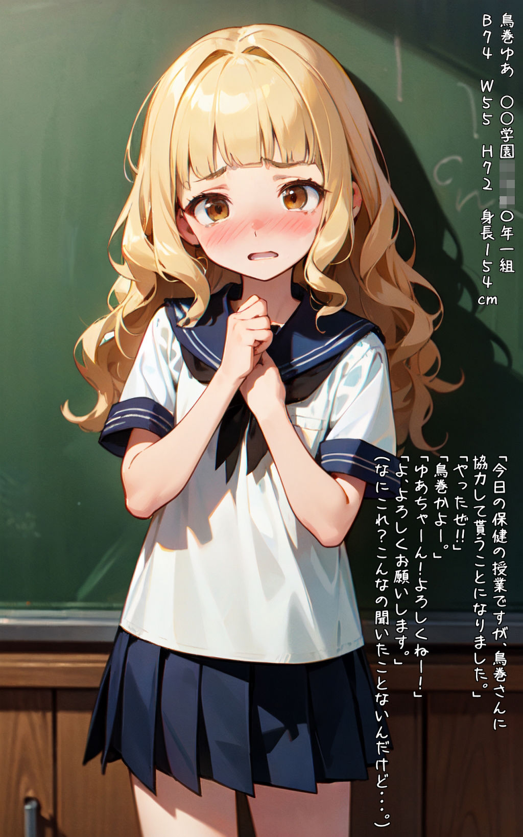 学校で華奢で肉付きがよくない女の子を指導した5