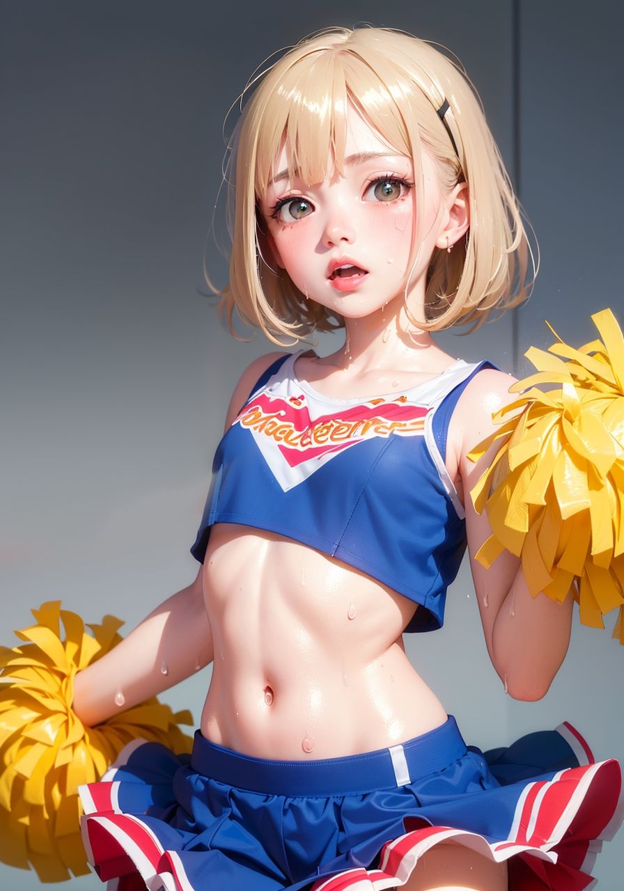 小胸輝くチアガール2