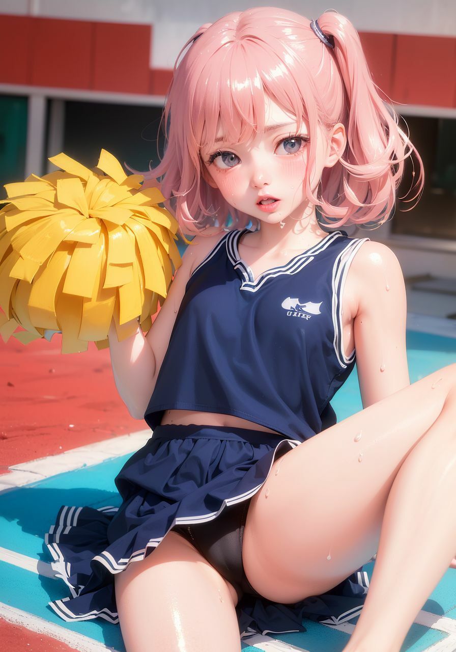 小胸輝くチアガール6