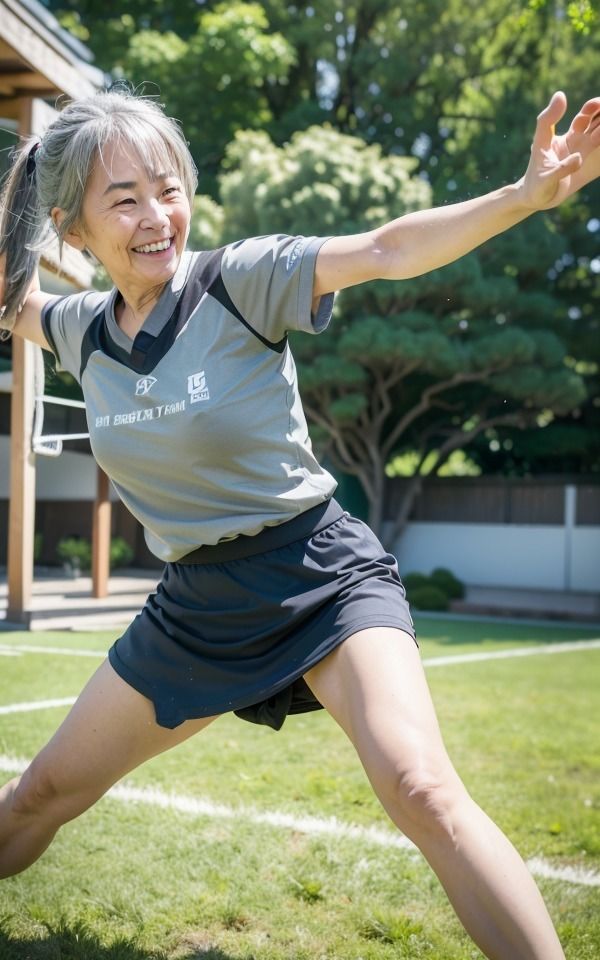 熟女おばあちゃんのラクロス大会〜若い頃から老人まで変わらない運動神経〜4