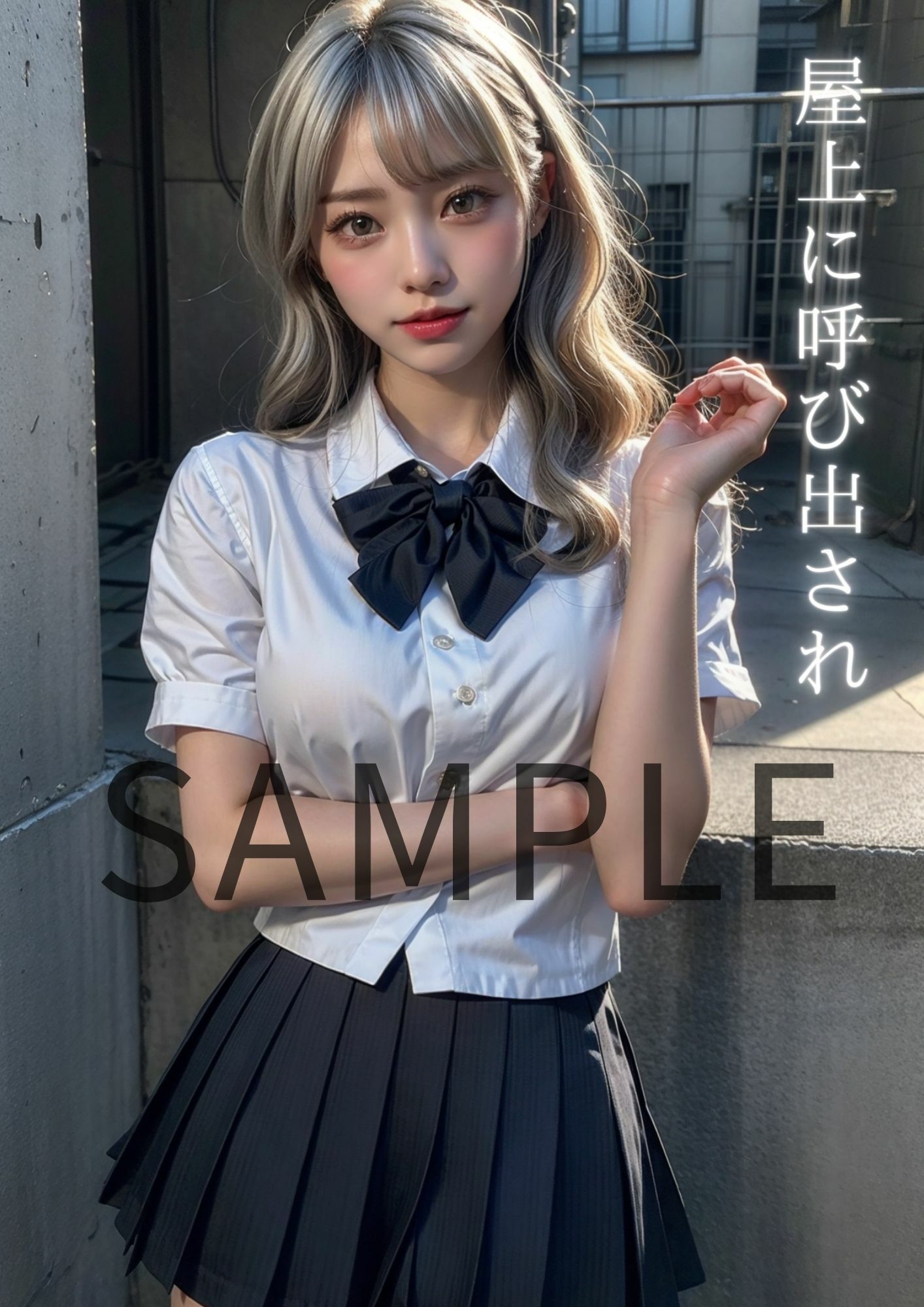 現役J〇に屋上に呼び出されたが、僕のデカちん〇を見てわからせ種付け1