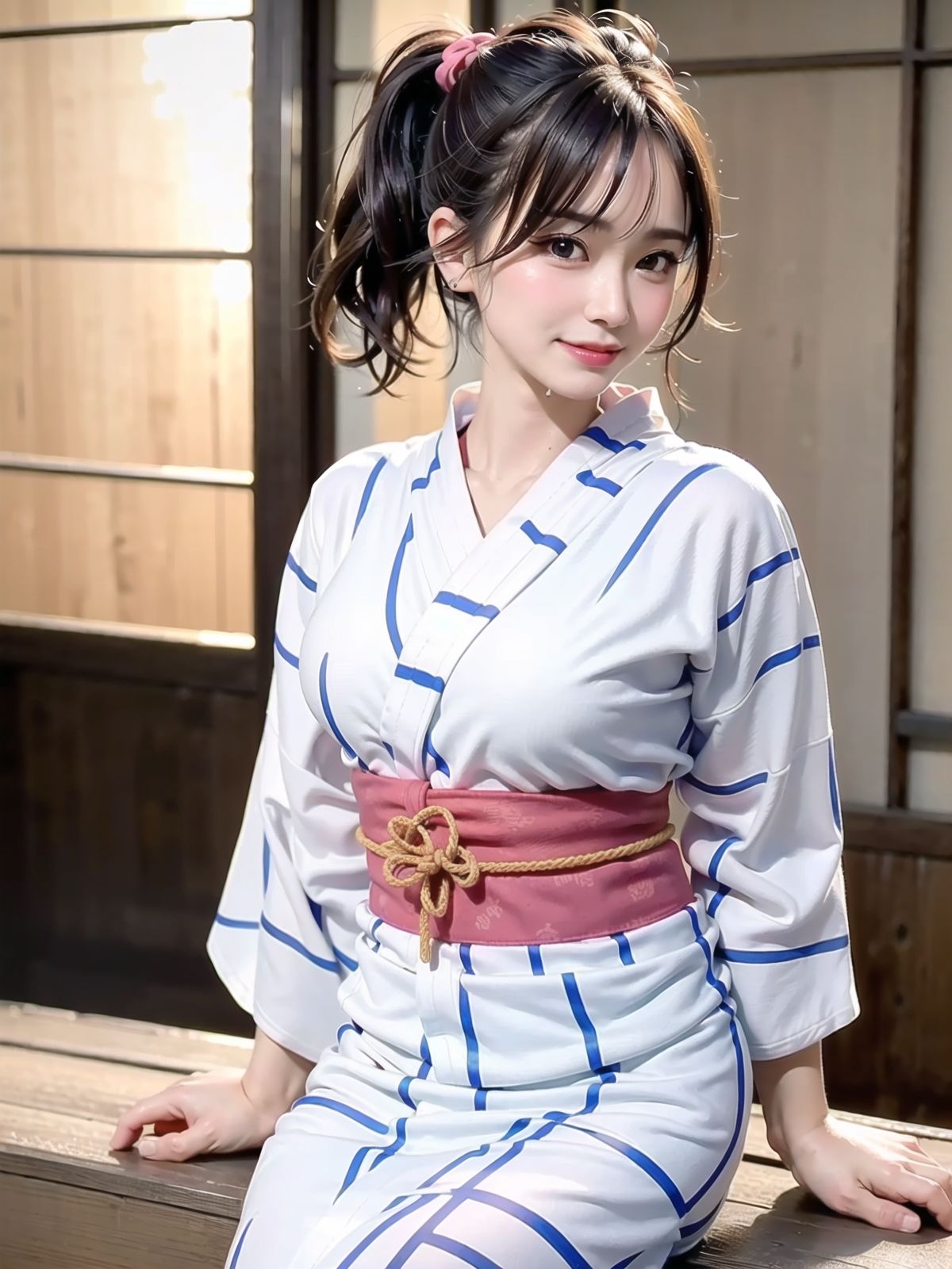 美女と温泉旅行4
