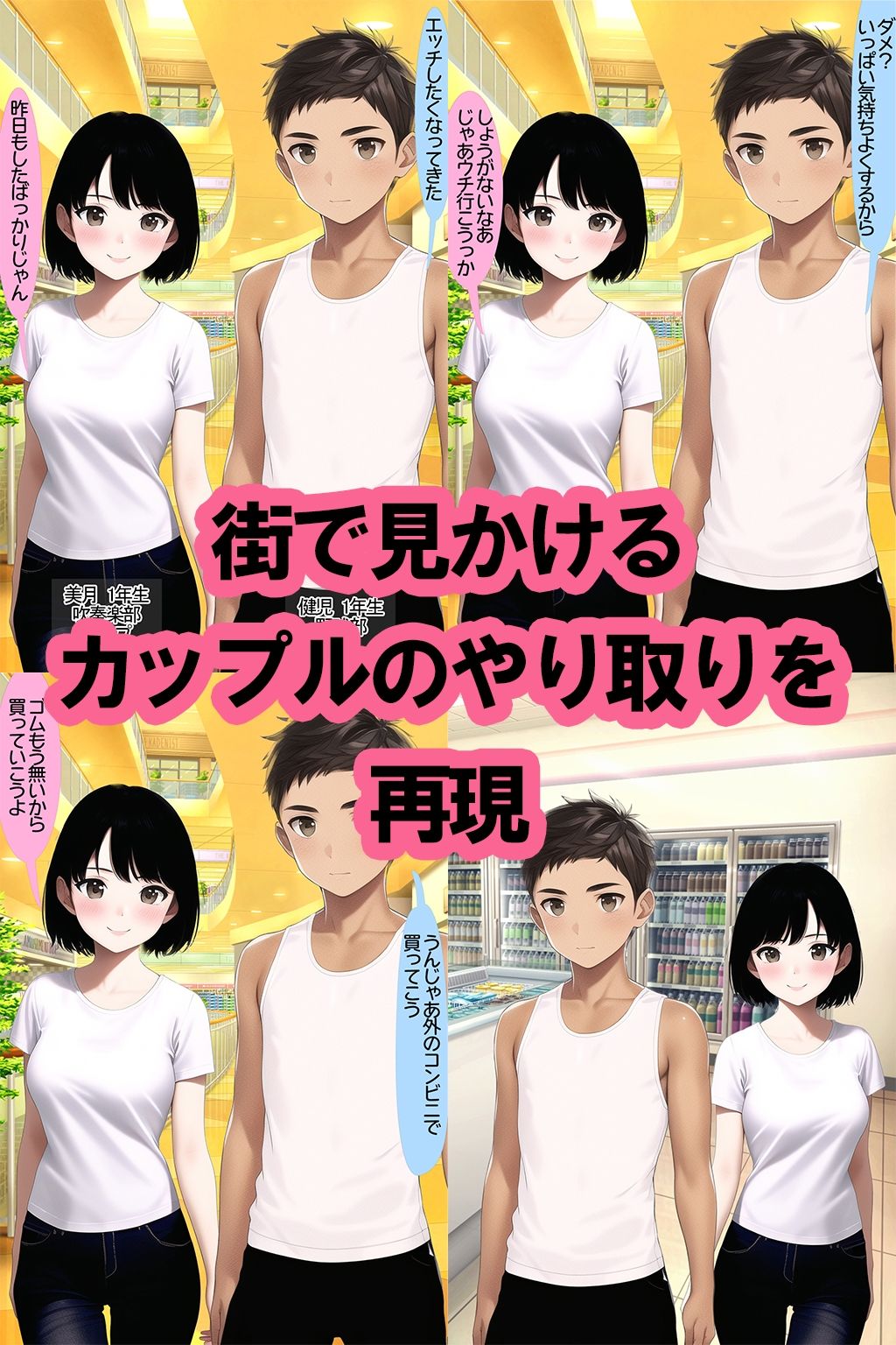 街で見かけた若カップルの一時間後2〜休日私服カップル編1