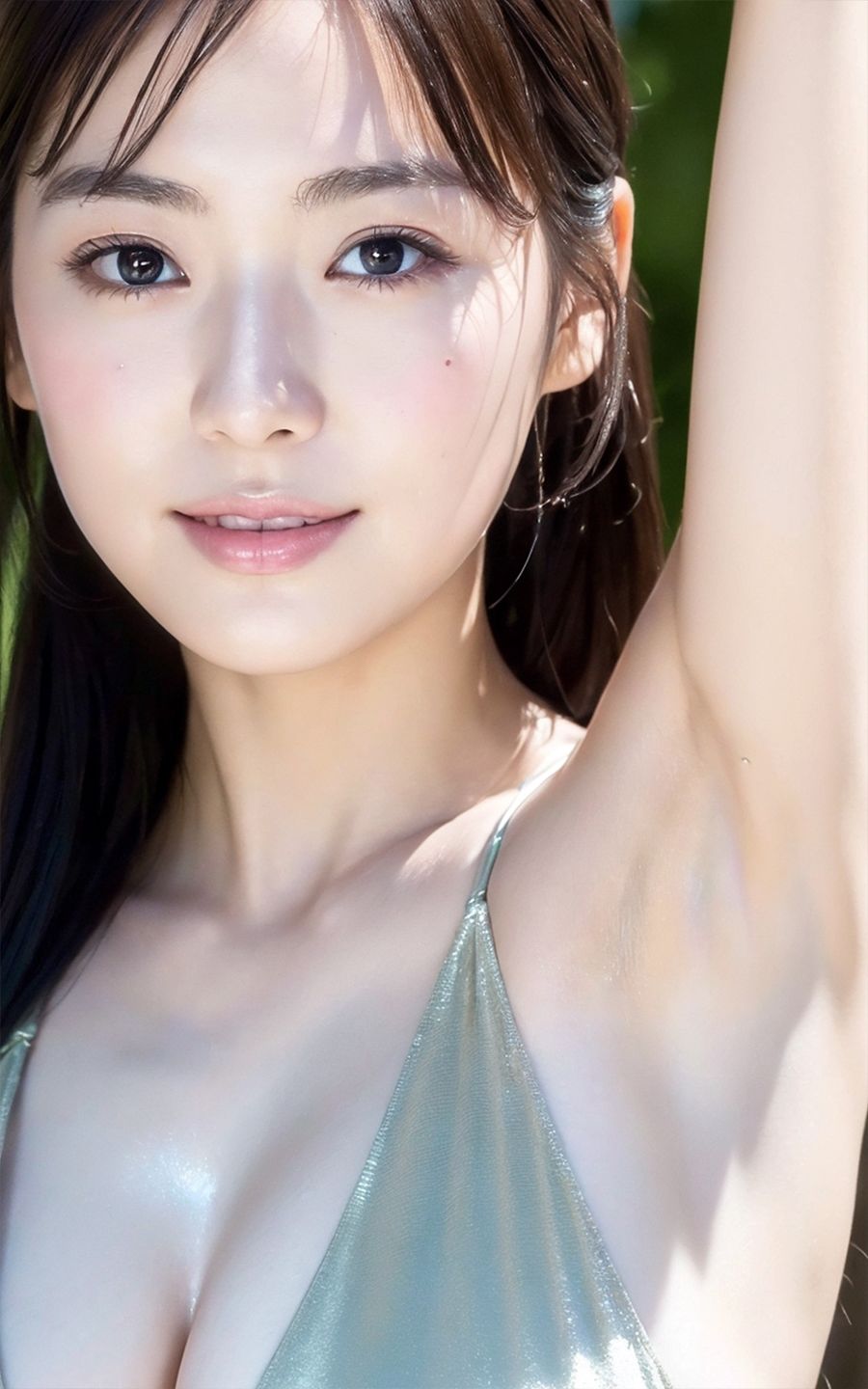 超高画質な美女・美少女の脇（ワキ）脱ぐよりエロい腋フェチ着エロ【AI美女グラビア写真集】2