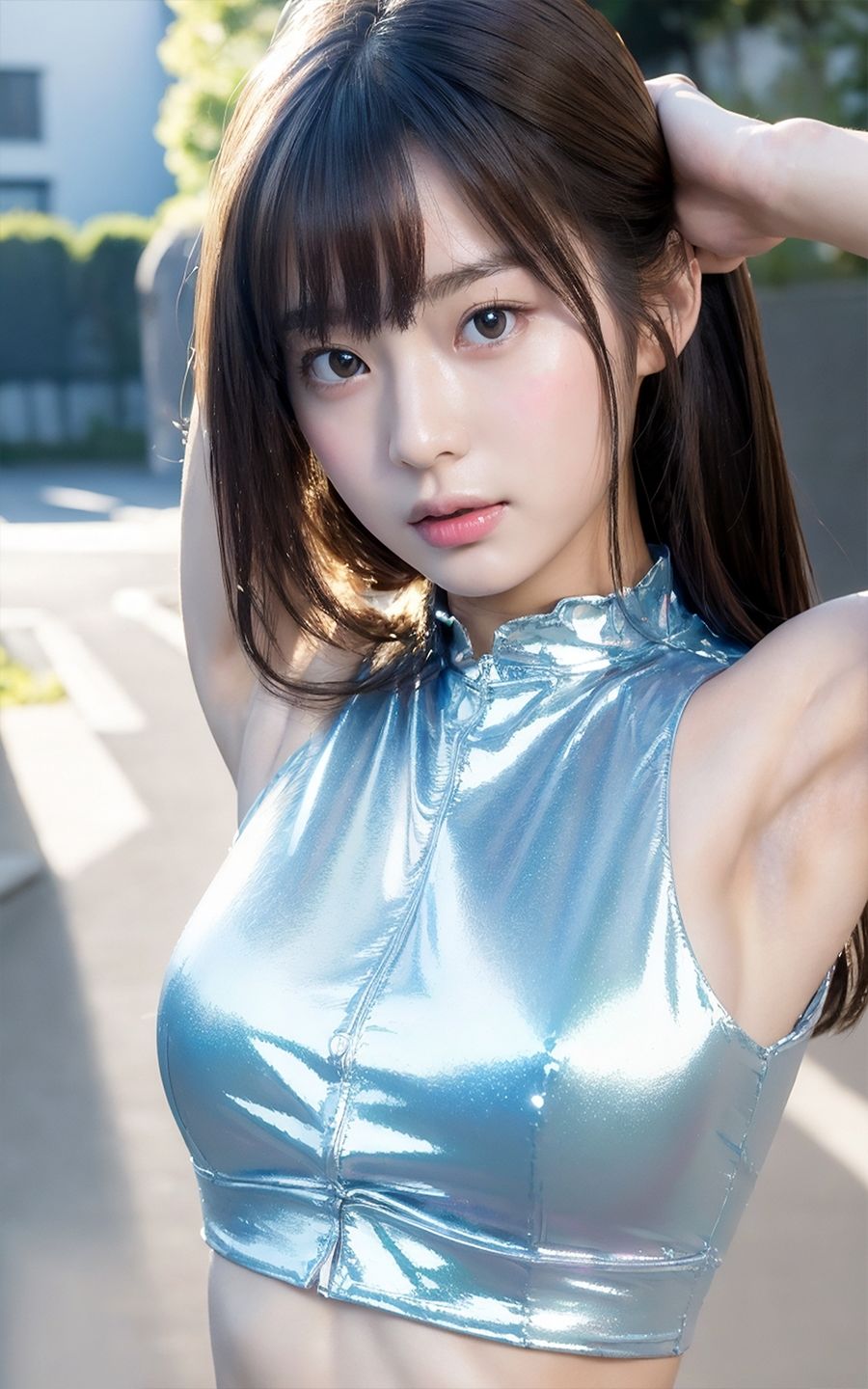 超高画質な美女・美少女の脇（ワキ）脱ぐよりエロい腋フェチ着エロ【AI美女グラビア写真集】7