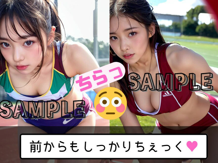 陸上部のひみつ2 後ろからの密着指導2