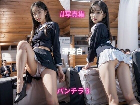 【AI写真集 清楚白 SHIRO SEISO パンチラ3】Premium Girls