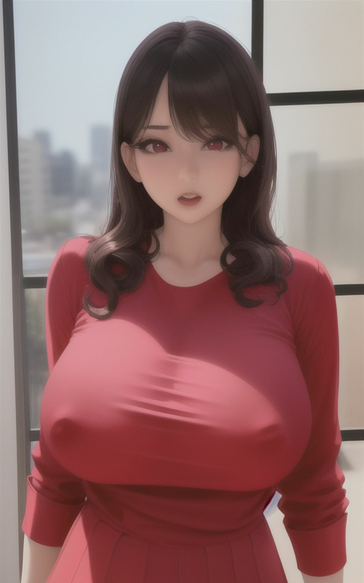 AI美女イラストvol.13街で見かけたえちえち女子3