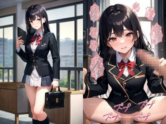 【160枚】普段は清楚系女子校生だけど実は超エロい淫乱だった件〜黒髪×巨乳〜6