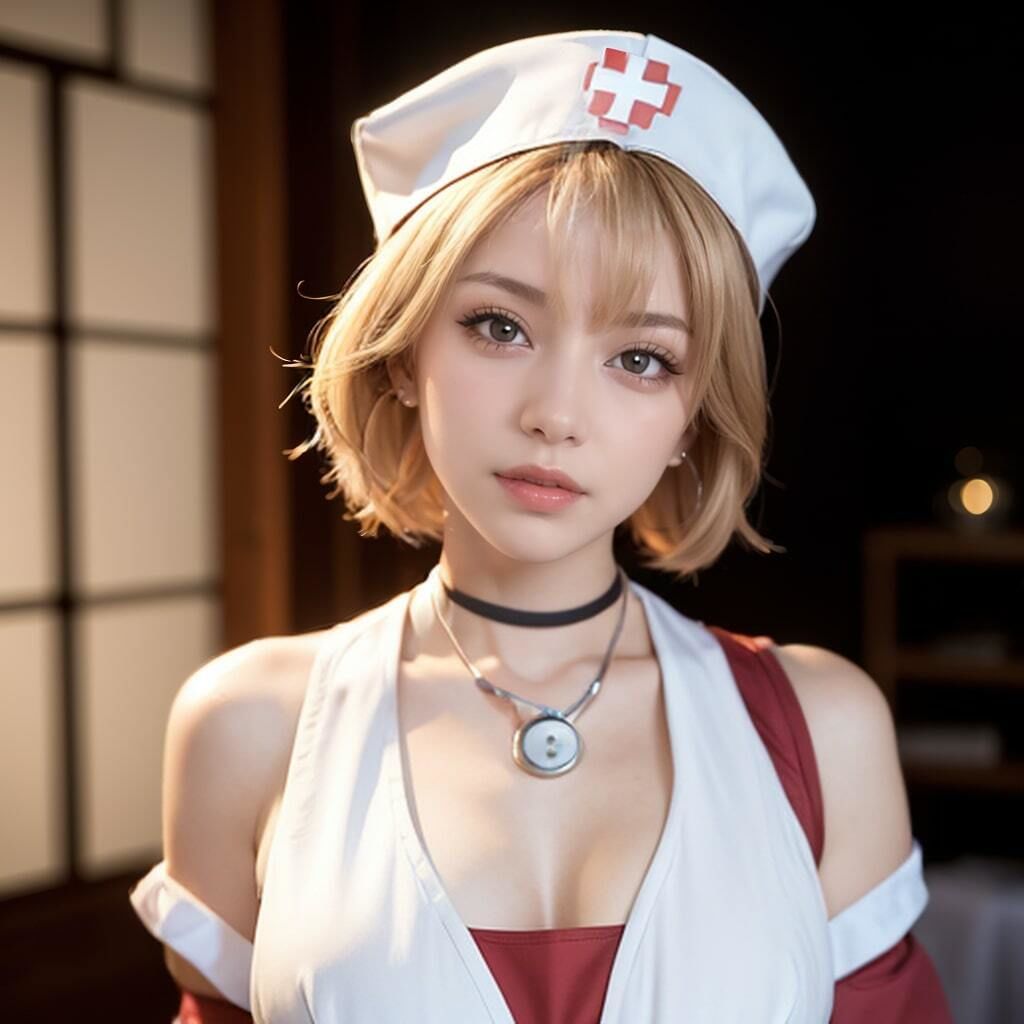 ちょっとHな金髪ナースの美乳づくし4
