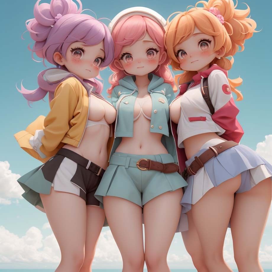 ふとももと短パンの隙間25