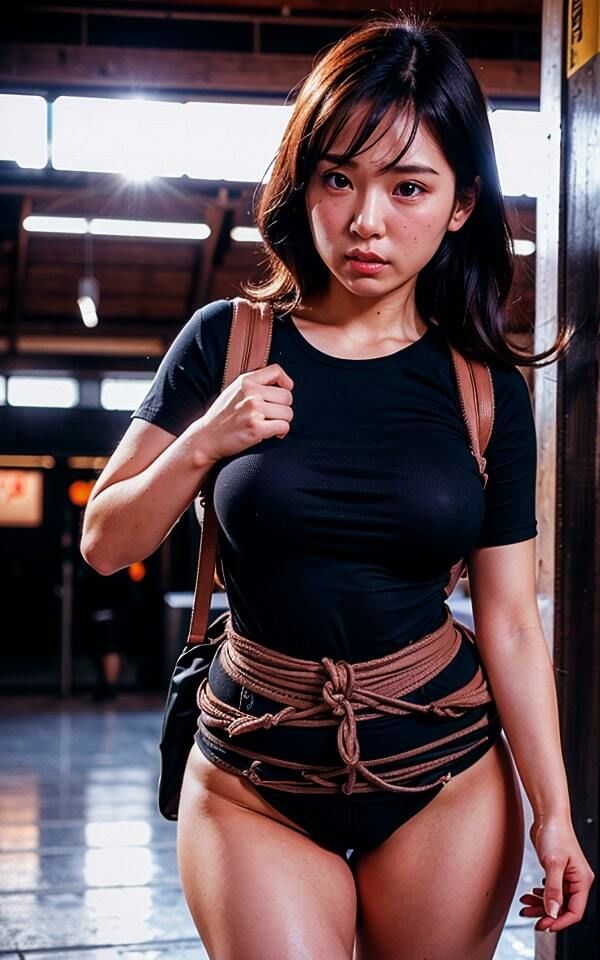 ぽっちゃりヲタ女やりすぎ縛り旅行「チャーシューみたい」1