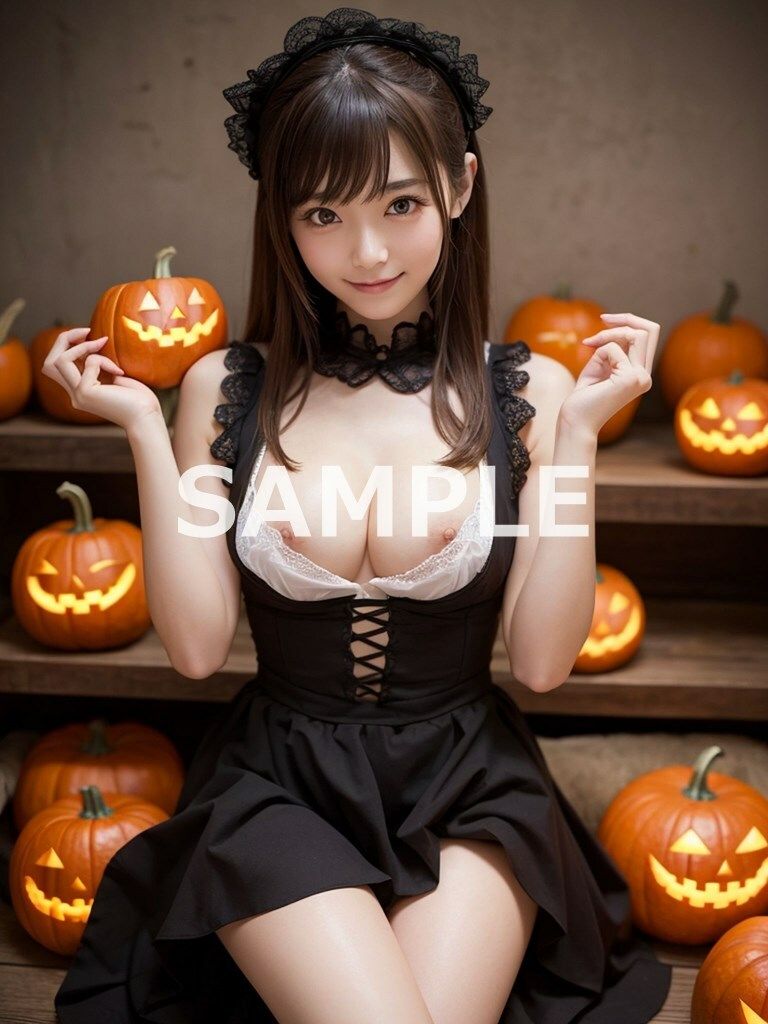 セクシーハロウィン コスプレお姉さん AI美女 ヌードグラビア写真集 105枚6