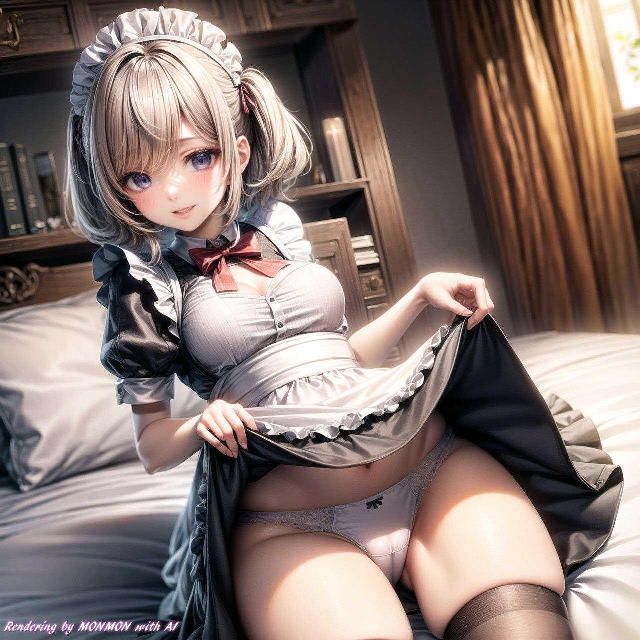 メイドさんにお願いしてみた。〜スカートたくし上げ編〜Vol.25