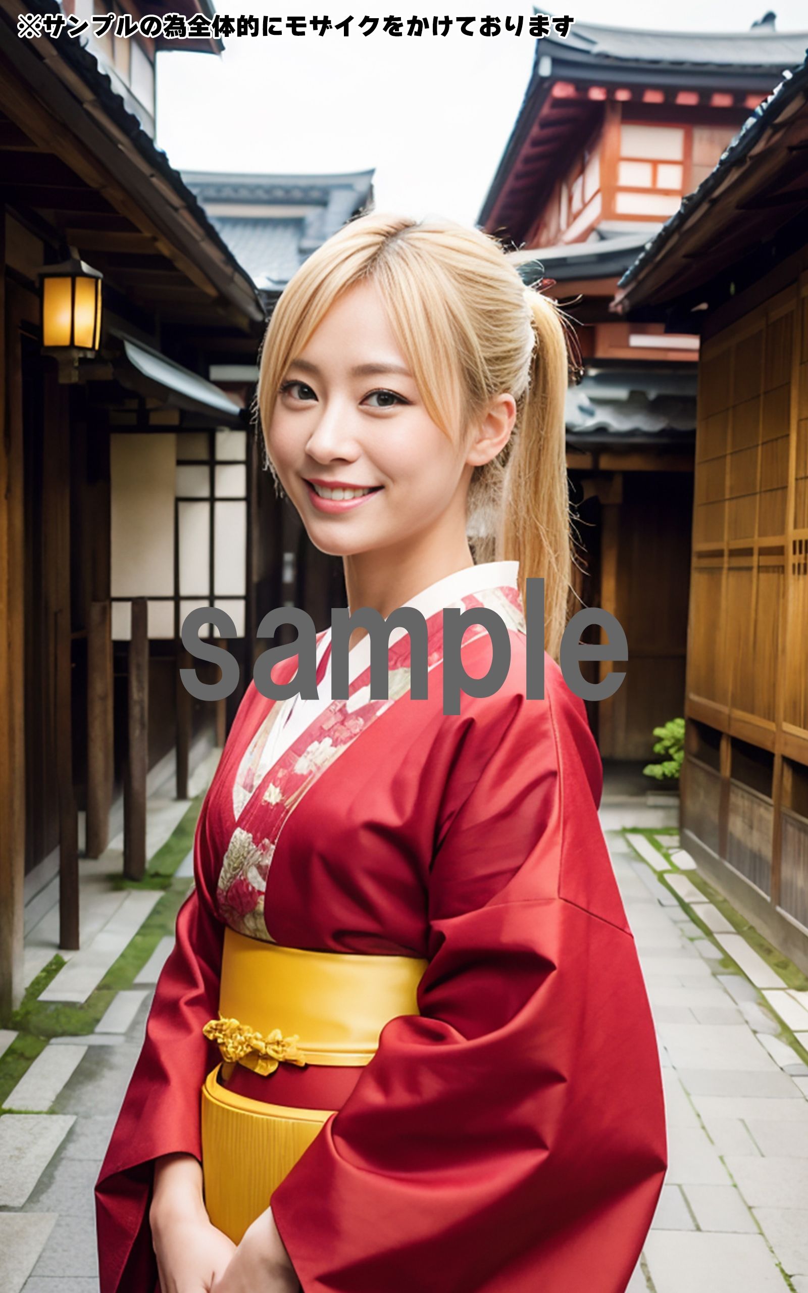 大正ロマンへ憧れて-金髪美女と行く大正時代- AIで描く究極の美女達10