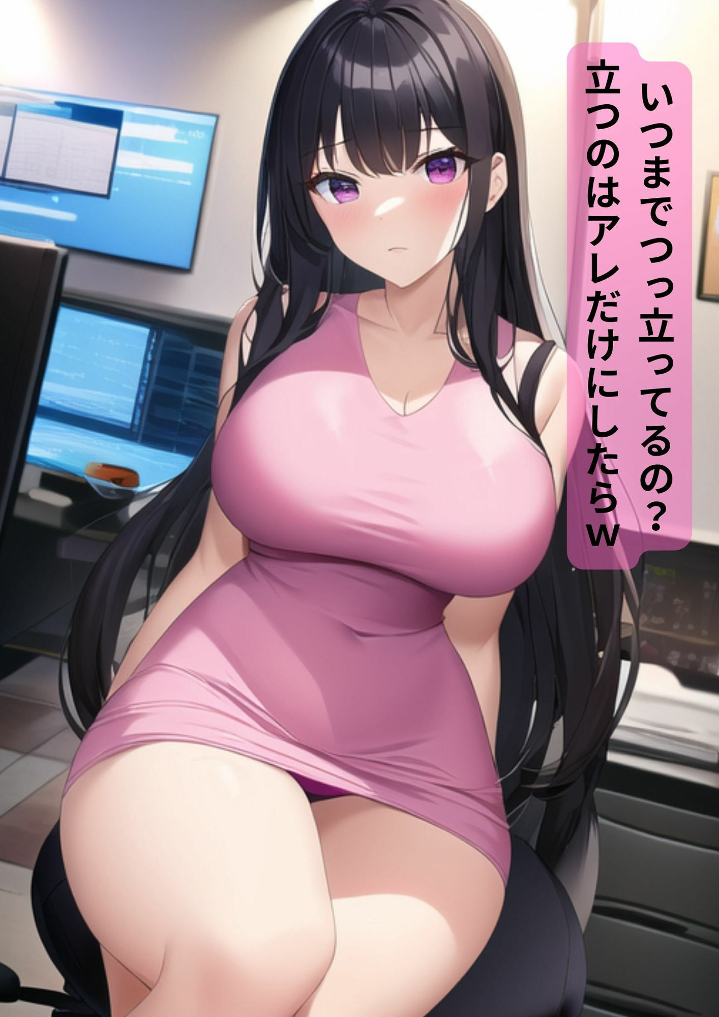 巨乳港区OL【セリフ付110ページ】社内で有名な美人巨乳ちゃんとラブラブあまあまな毎日（室内・部屋・野外・通勤・オフィス・秘書・新入社員・会社・事務）3