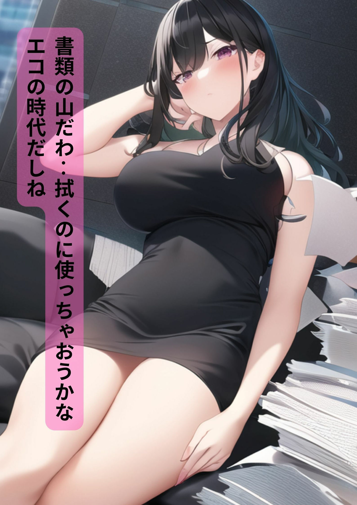 巨乳港区OL【セリフ付110ページ】社内で有名な美人巨乳ちゃんとラブラブあまあまな毎日（室内・部屋・野外・通勤・オフィス・秘書・新入社員・会社・事務）5