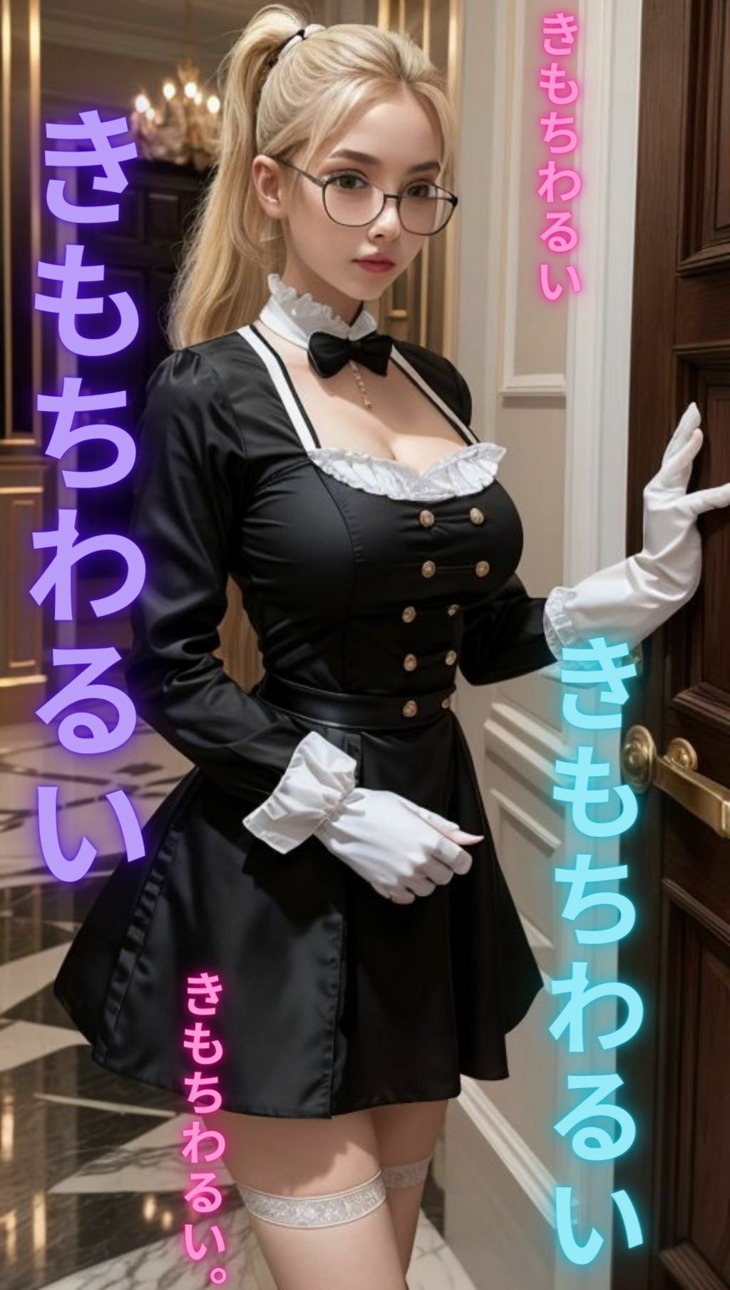 巨乳金髪メイドの秘密の残業5