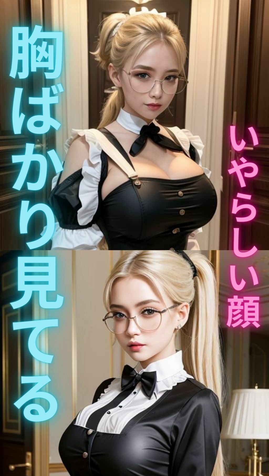 巨乳金髪メイドの秘密の残業8
