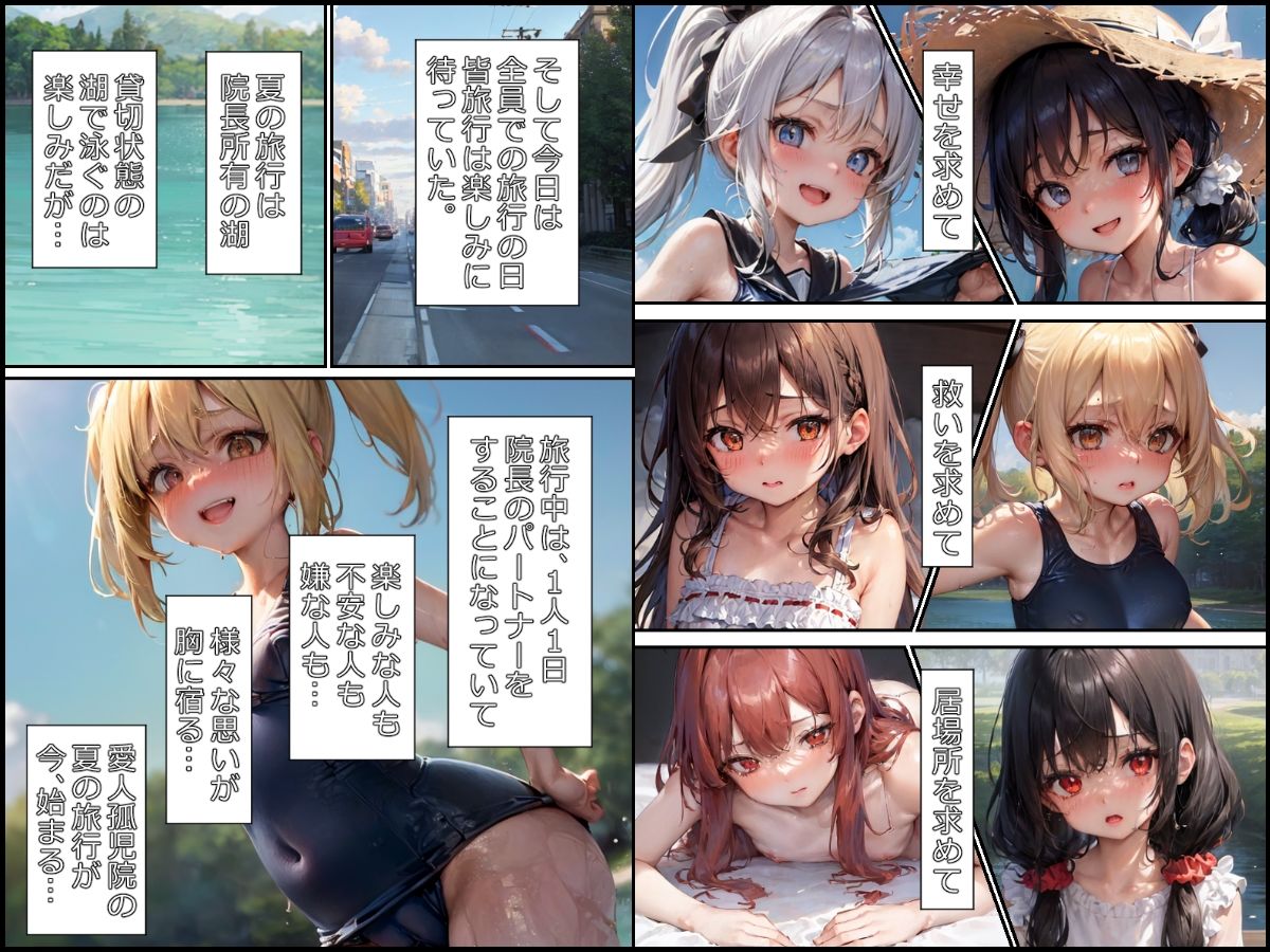 愛人孤児院〜夏の湖旅行！！スク水！湖！野外プレイ！！ベッドでもするよ♪中編4